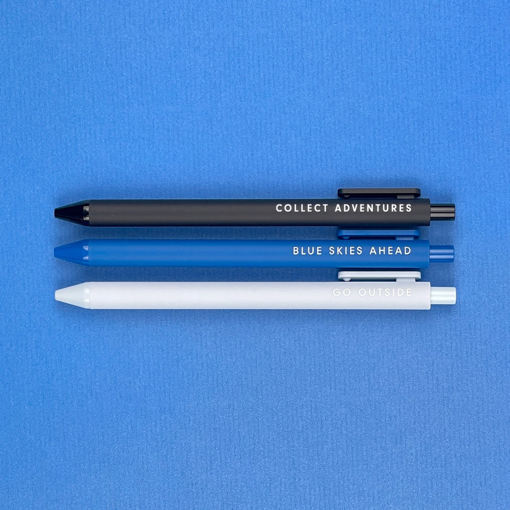 Explorer - Pack of 3 Gel Pens - Freshie & Zero Studio Shop