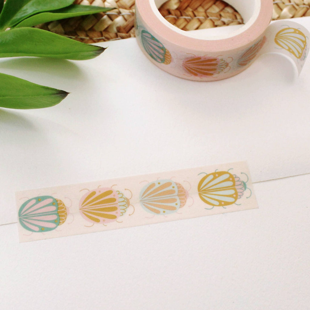 Washi Tape: Folksy Beetles - Freshie & Zero Studio Shop