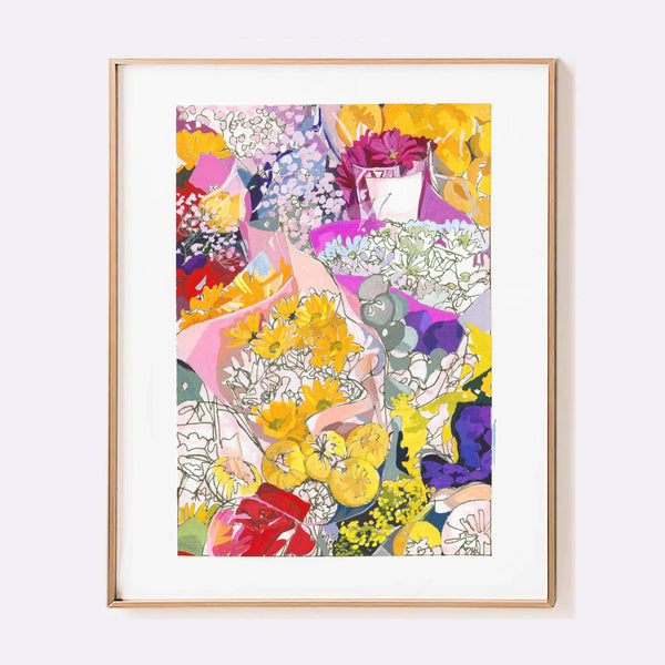 Anissa Riviere 8x10 Signed Art Print: Spring Flowers - Freshie & Zero Studio Shop