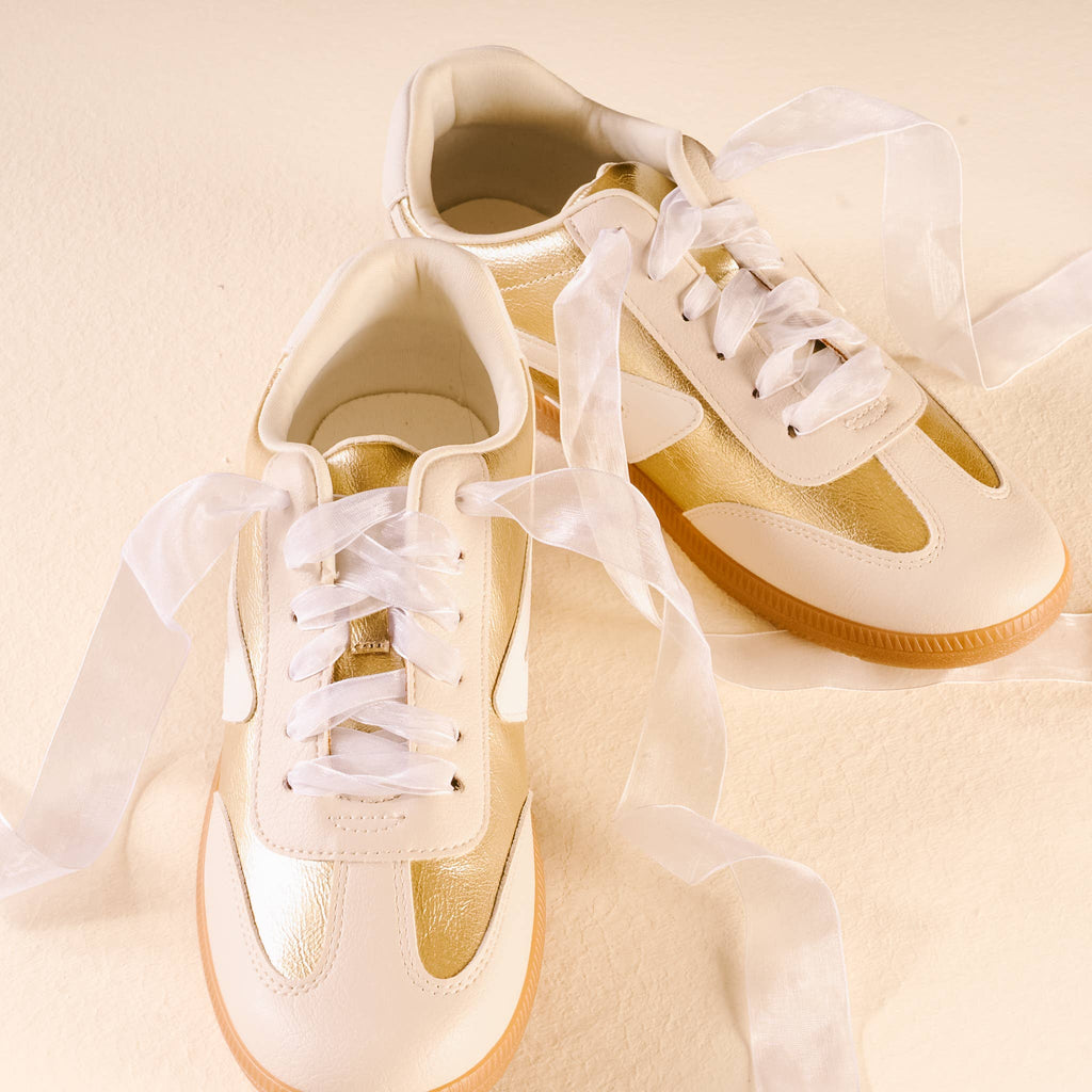 Sheer Ribbon Shoelaces - White - Freshie & Zero Studio Shop
