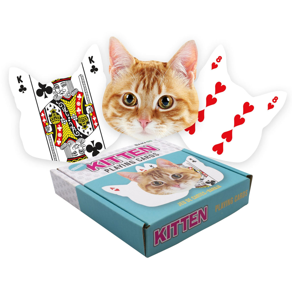 Kitten Shaped Playing Cards - Freshie & Zero Studio Shop