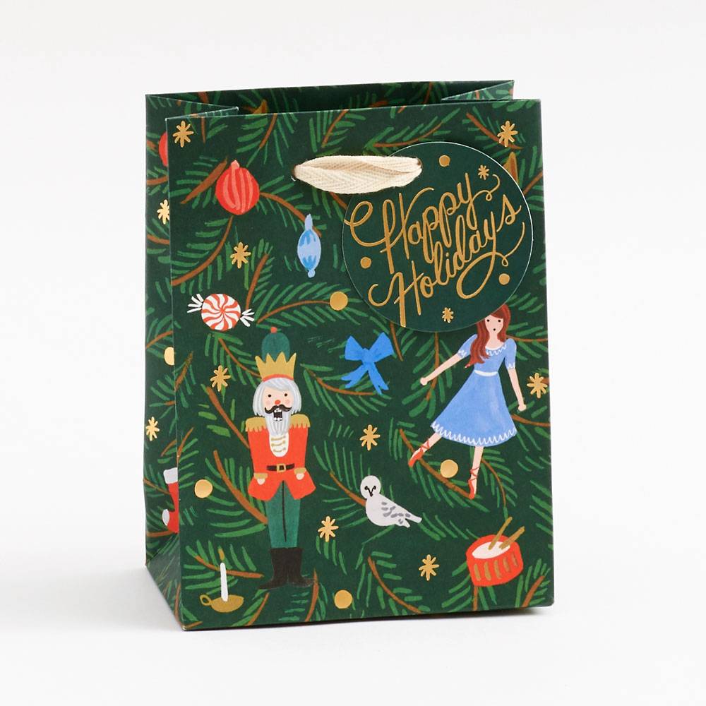 Evergreen Nutcracker Gift Bags by Rifle Paper Co. - Freshie & Zero Studio Shop