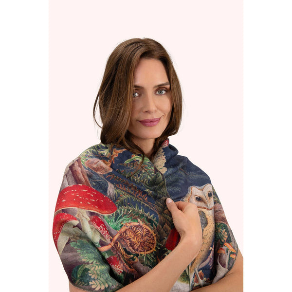 Lux Scarf by Powder - Wild Woodland Owl - Freshie & Zero Studio Shop