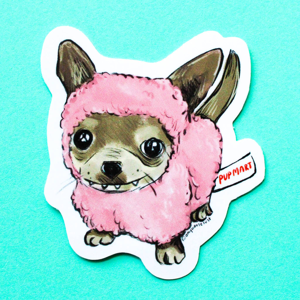 PupMart Chihuahua Vinyl Sticker - Freshie & Zero Studio Shop
