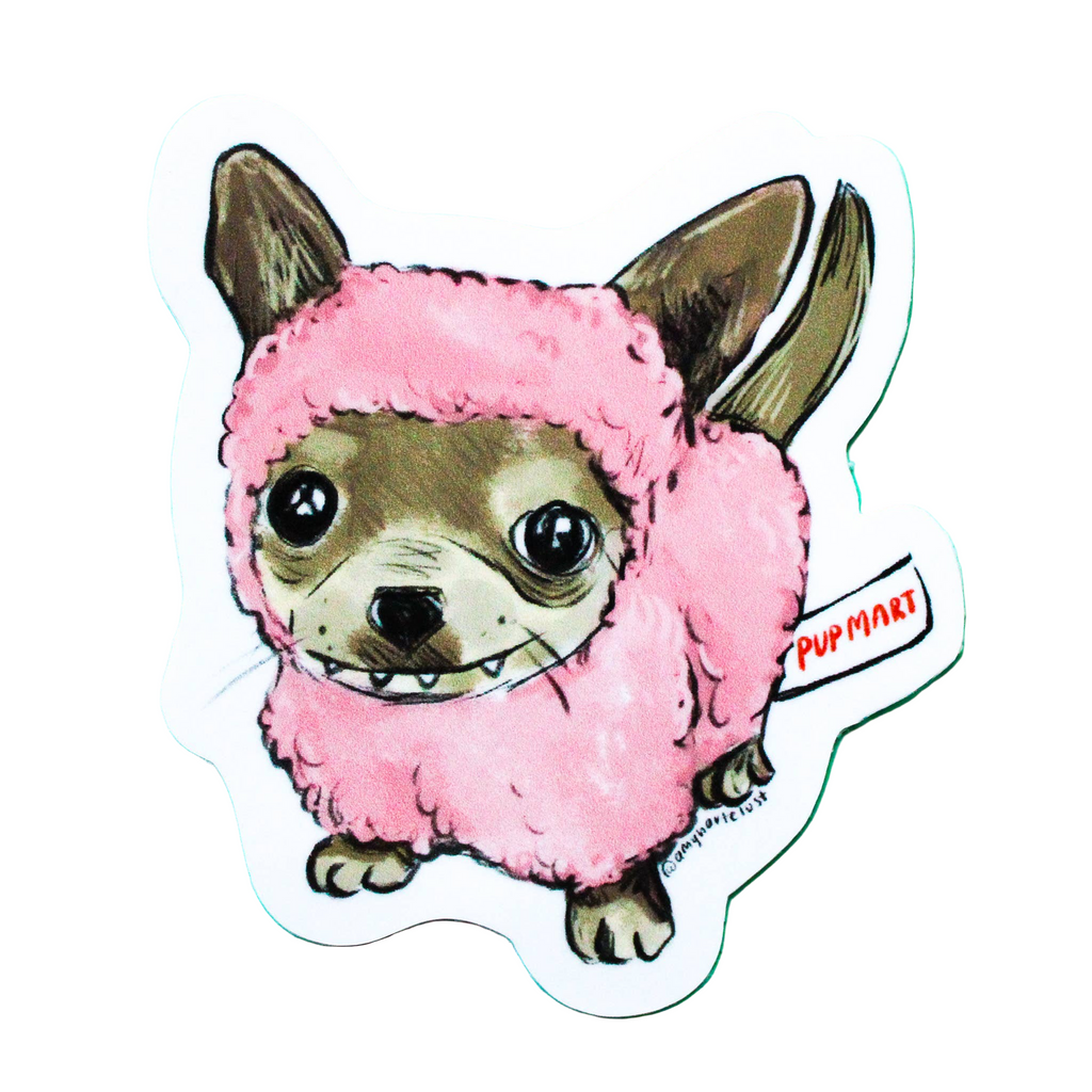 PupMart Chihuahua Vinyl Sticker - Freshie & Zero Studio Shop
