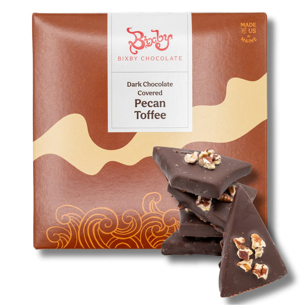 Dark Chocolate Pecan Toffee by Bixby Chocolate - Freshie & Zero Studio Shop