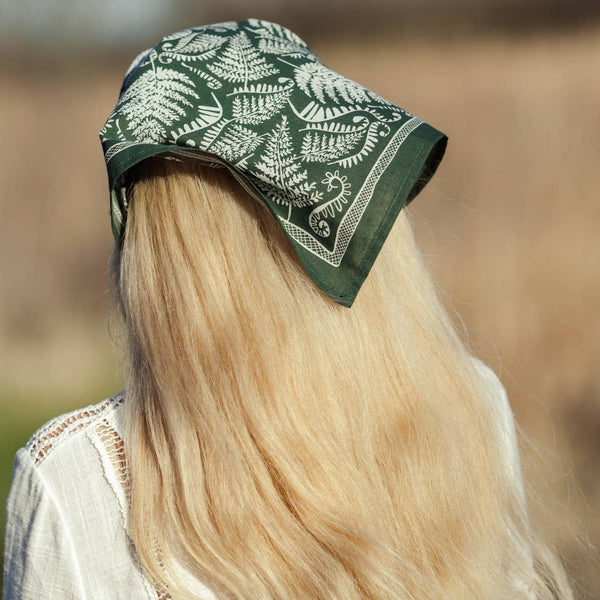 Handker Bandana: Fern Green No. 139 - Freshie & Zero Studio Shop
