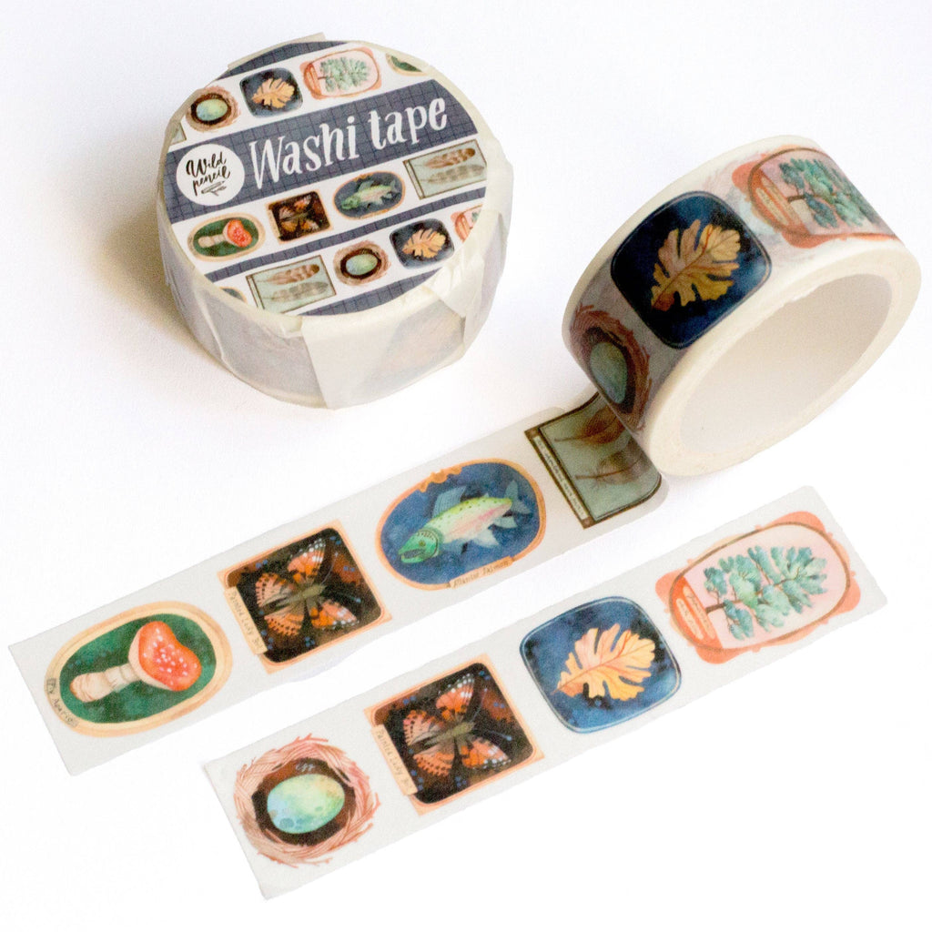 Washi Tape from Wild Pencil Studio with museum-themed patterns, showcasing colorful, decorative paper tape for craft projects.