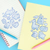 Cloud Animals Sparkly Sticker Sheet - Freshie & Zero Studio Shop