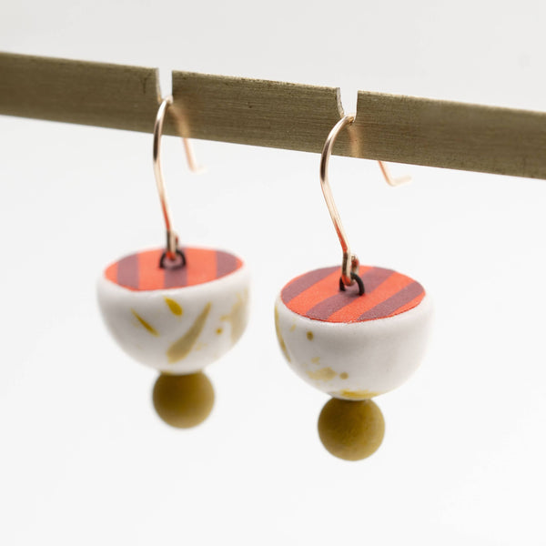 Mix & Measure Earrings: Gold - Freshie & Zero Studio Shop