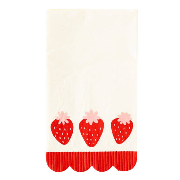 PLNP108 - Berry Fringe Scallop Guest Towel - Freshie & Zero Studio Shop