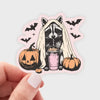 Fall Vibing Raccoon Sticker - Freshie & Zero Studio Shop