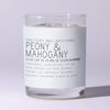 Peony & Mahogany Just Bee Candle - Freshie & Zero Studio Shop