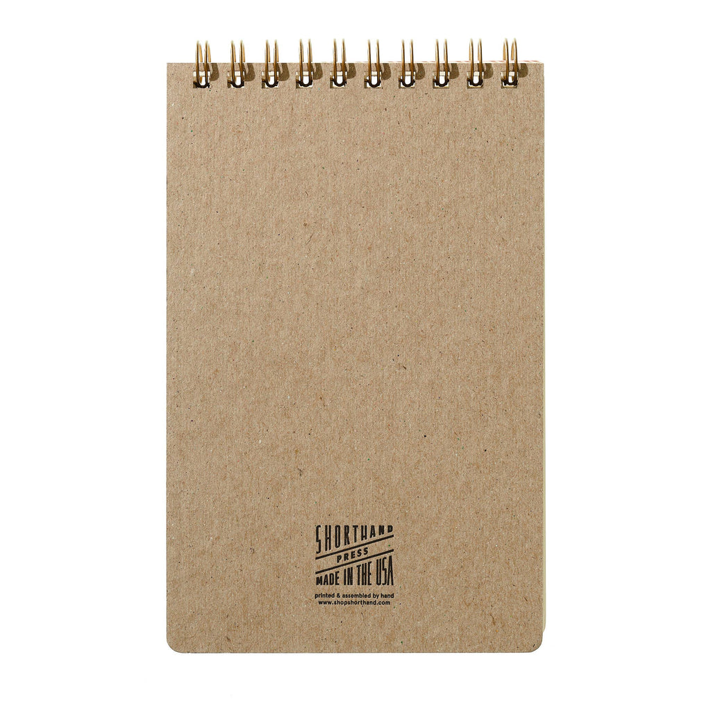 Task Pad Notebook by Shorthand Press: Yellow Stripe - Freshie & Zero Studio Shop