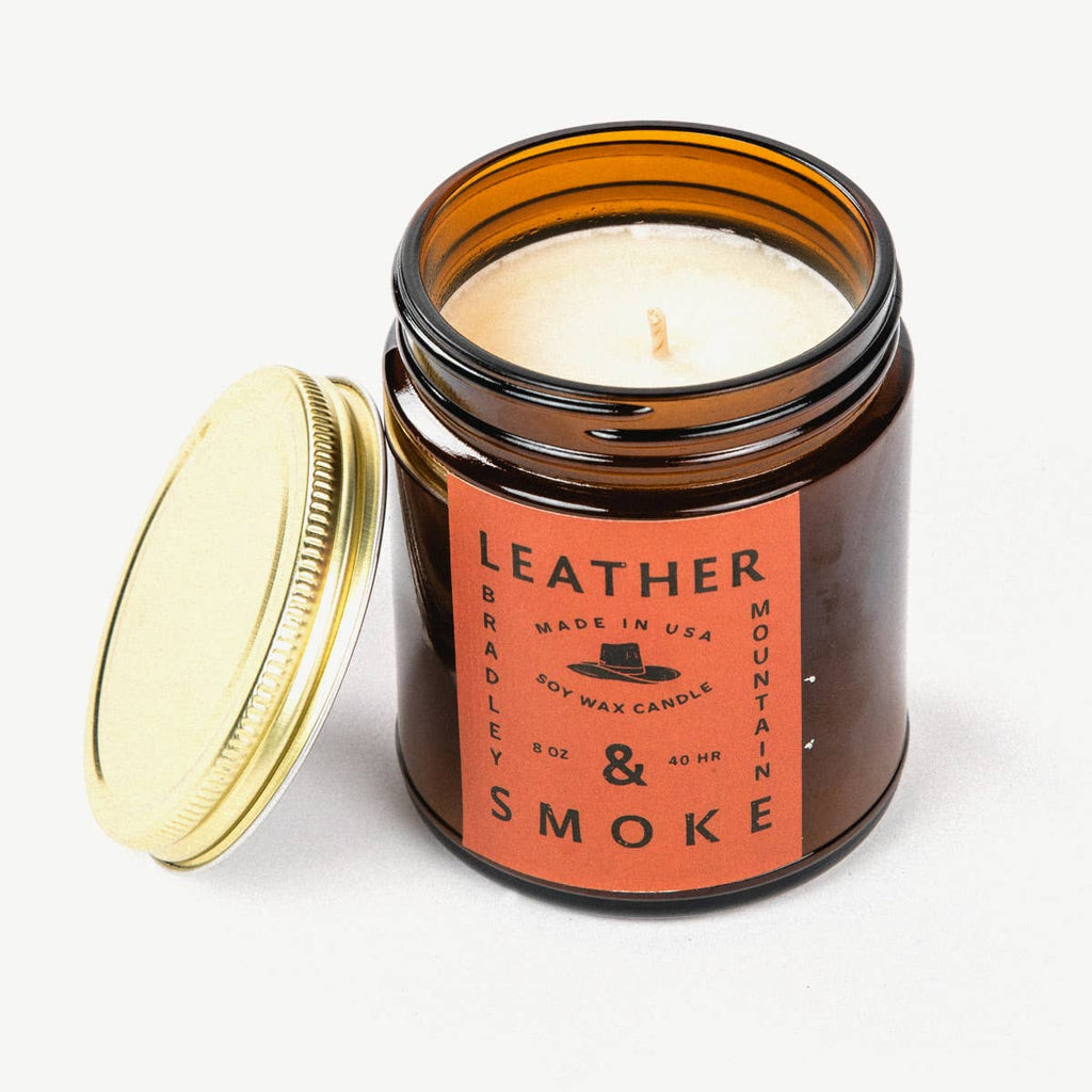 Leather & Smoke Candle by Bradley Mountain - Freshie & Zero Studio Shop