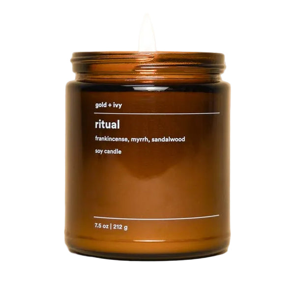 Ritual Soy Candle by Gold + Ivy - 7.5 oz. - Freshie & Zero Studio Shop