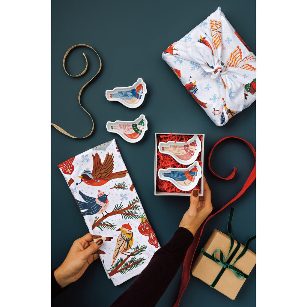 Season's Tweetings Floursack Dishtowels - Set of 3 - Freshie & Zero Studio Shop