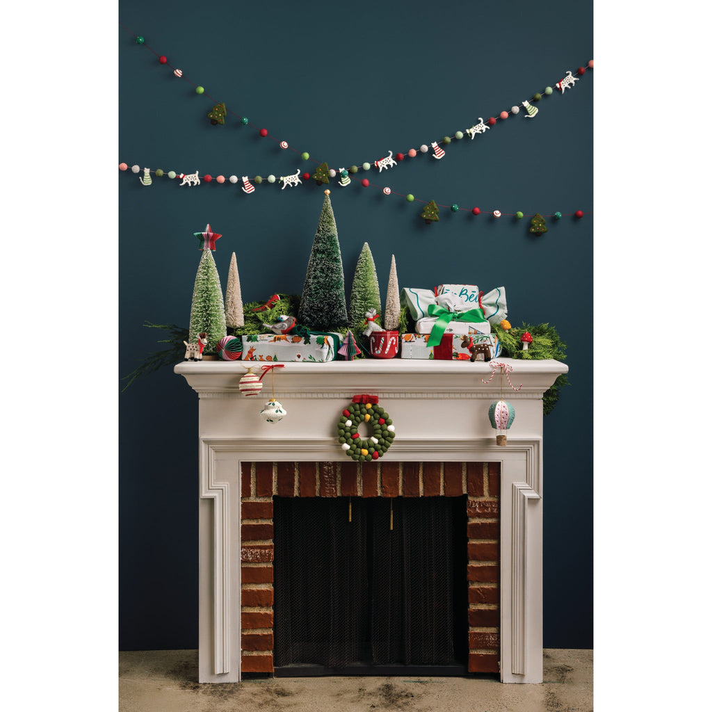 Cats Christmas Felt Garland - Freshie & Zero Studio Shop