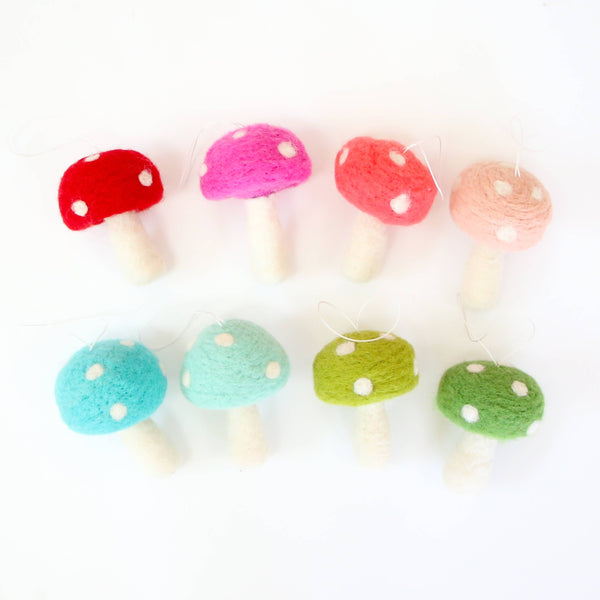 Felt Ornament Set - Mushrooms - Freshie & Zero Studio Shop
