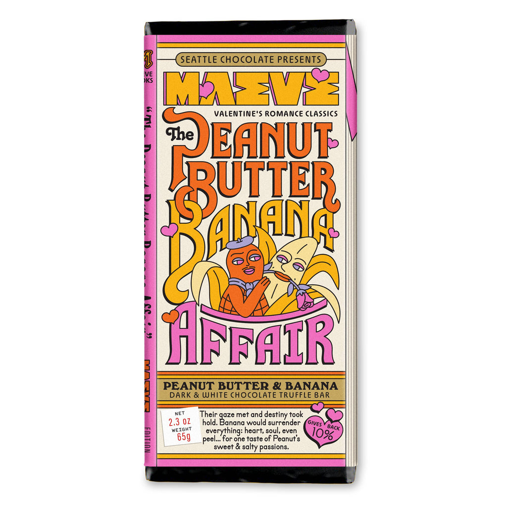 Peanut Butter Banana Affair Truffle Bar | Maeve Seattle - Freshie & Zero Studio Shop