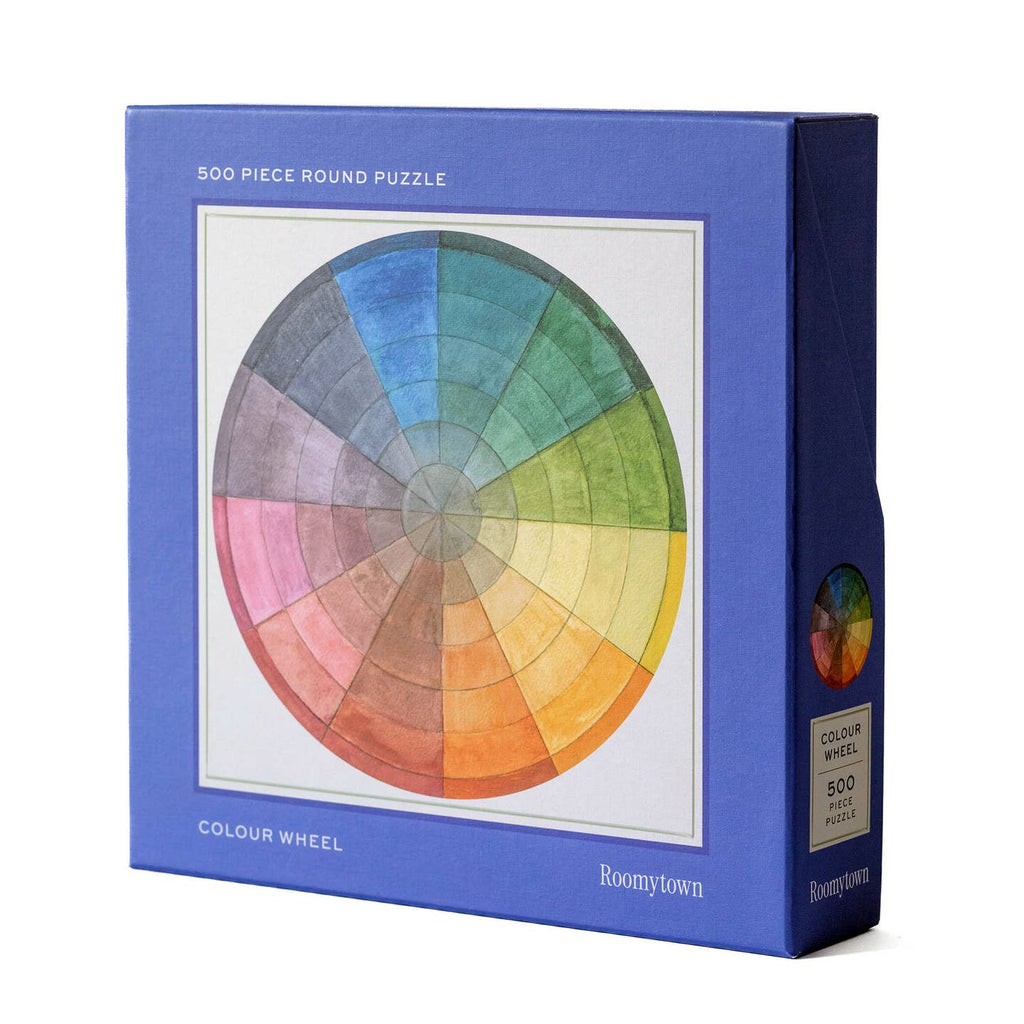 500-piece Round Jigsaw Puzzle - Colour Wheel - Freshie & Zero Studio Shop