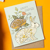 Easter Blossom Bunny – Spring Floral Greeting Card - Freshie & Zero Studio Shop