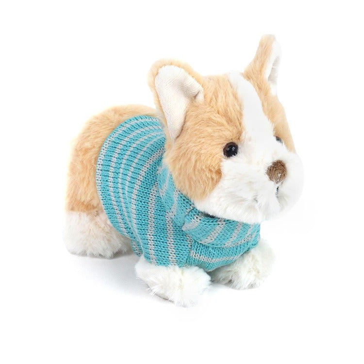 Harper Corgi Plush Dog in a Sweater - Freshie & Zero Studio Shop
