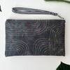 Rainbow Arches Embroidered Canvas Wristlet   - Freshie & Zero Studio Shop