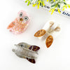 Owl Claw Clip, Large & Mini Hair Clip: White - Freshie & Zero Studio Shop