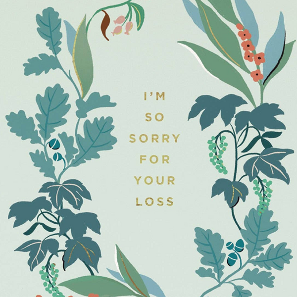 Sorry For Your Loss Sympathy Greeting card - Freshie & Zero Studio Shop