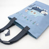 Cat Patrol Embroidered Tote Bag – Blue | Kusuguru Japan - Freshie & Zero Studio Shop