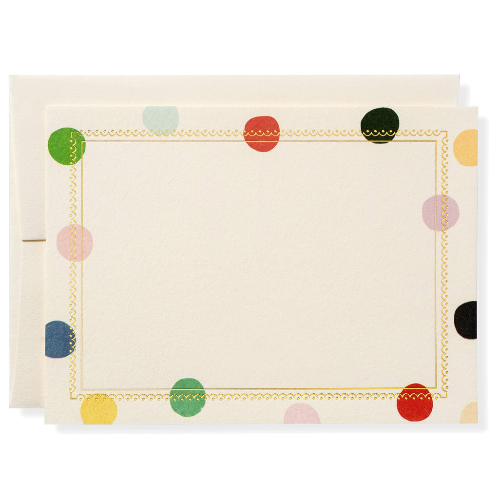 Polka Dots Note Cards: Box of 10 - Freshie & Zero Studio Shop
