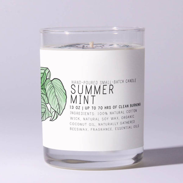 Summer Mint 7oz Just Bee Candle - Freshie & Zero Studio Shop