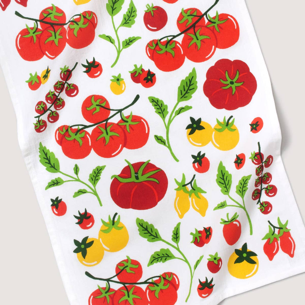 Bright Tomatoes Flour Sack Tea Towel - Freshie & Zero Studio Shop