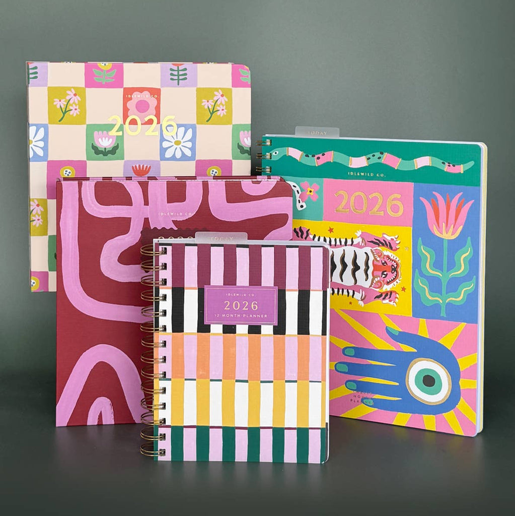 2026 Pocket Size Planner | Painted Stripes - Freshie & Zero Studio Shop