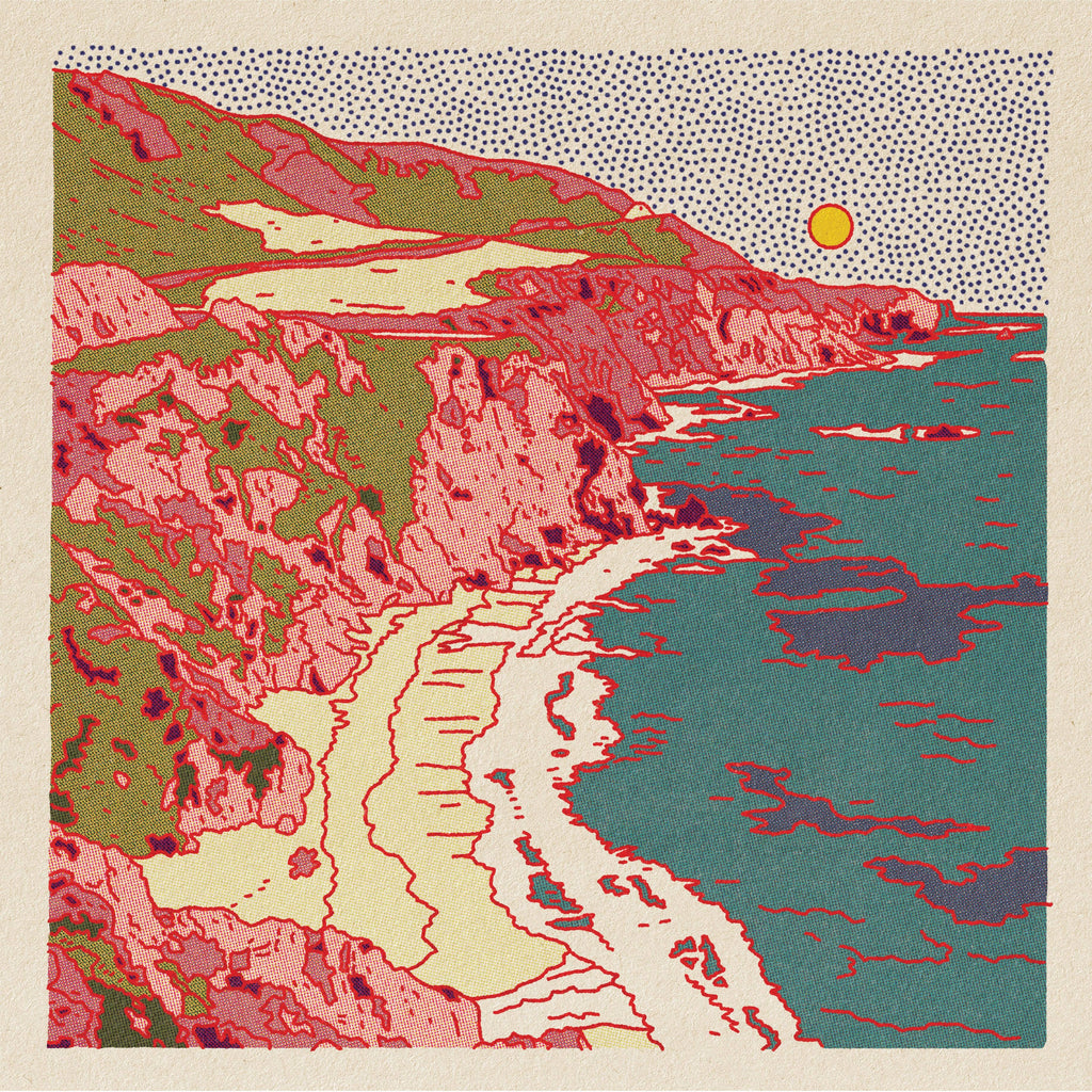 Caroline Clark Big Sur art print featuring a scenic coastal landscape