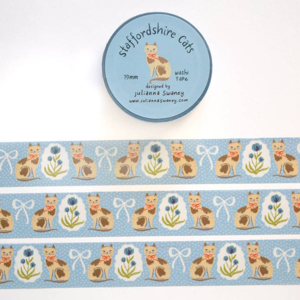 Staffordshire Cats Washi Tape - Freshie & Zero Studio Shop