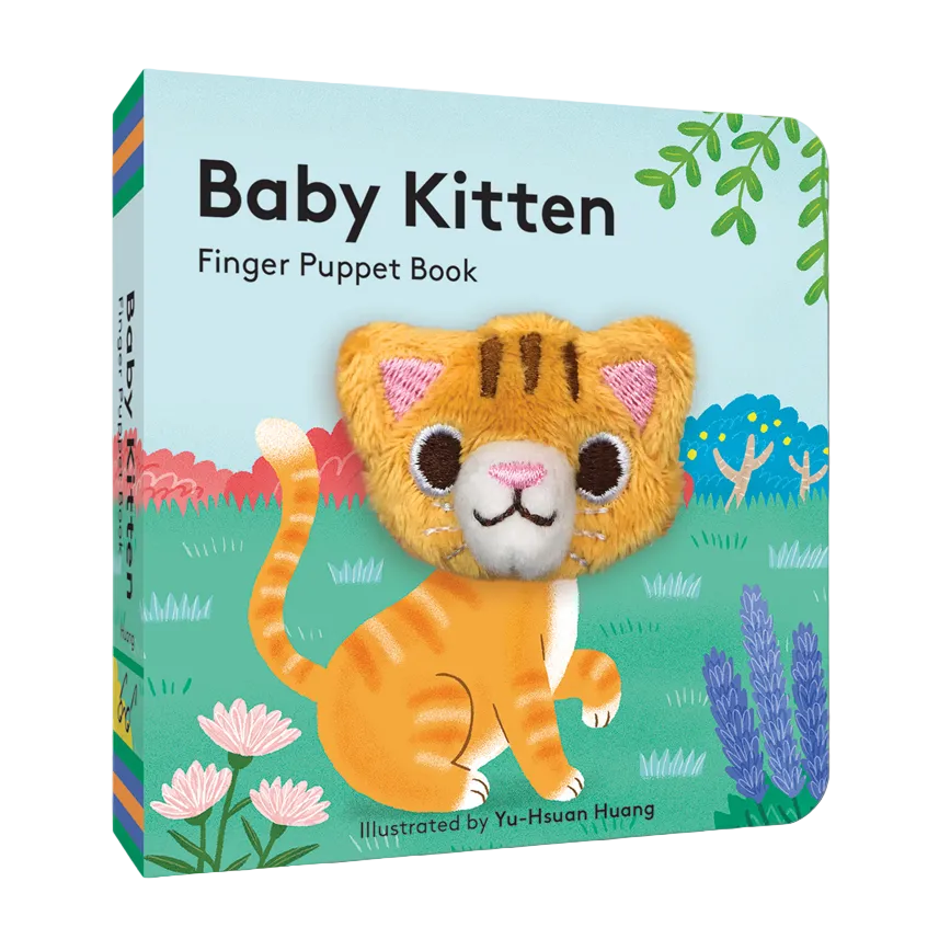 Baby Kitten Finger Puppet Board Book - Freshie & Zero Studio Shop