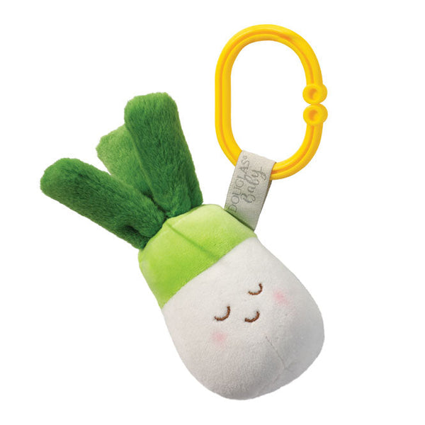 Douglas Veggie Pals baby plush sensory toy featuring colorful, soft vegetable characters for gentle play and sensory development.