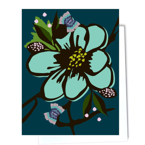 Magnolia Flower Blank Greeting Card - Freshie & Zero Studio Shop