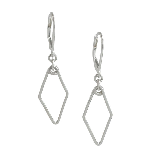 Freshie & Zero Little Mirage Earrings featuring delicate, minimalist silver hoops with shimmering gemstone accents.