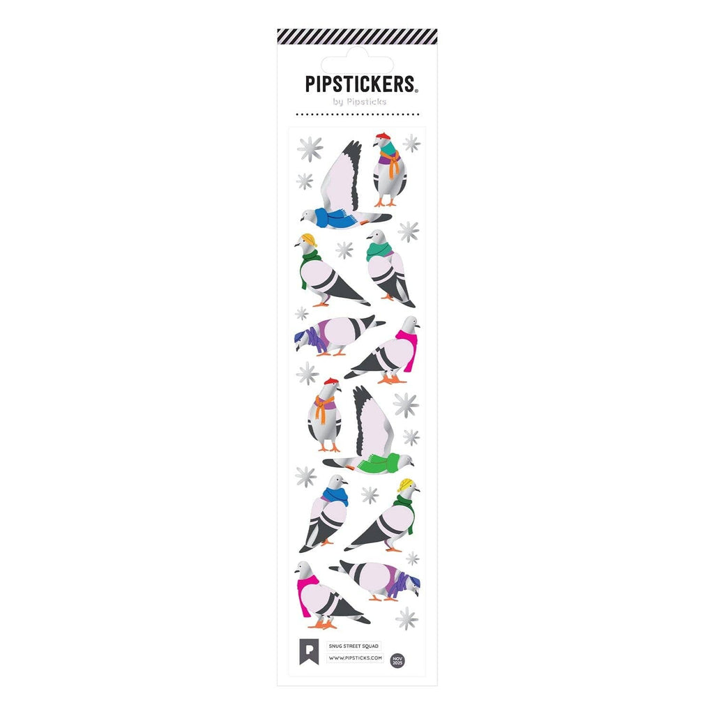 Glitter Pigeons Sticker Sheet by Pipsticks - Freshie & Zero Studio Shop