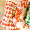 Nordic Classic Christmas Stocking - Anthro Orange | Erin Flett - Freshie & Zero Studio Shop