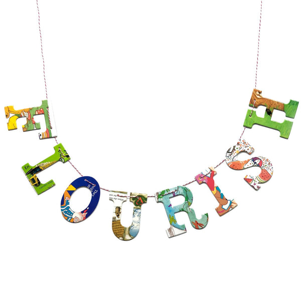 Recycled Book Garlands - Freshie & Zero Studio Shop