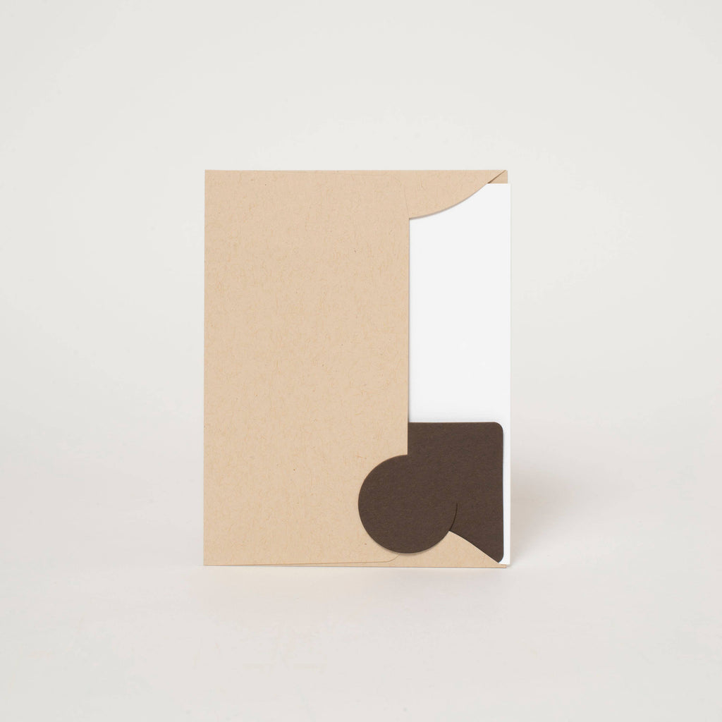Black Bear Birthday Letterpress Greeting Card by Fugu Fugu: Paper tab - Freshie & Zero Studio Shop