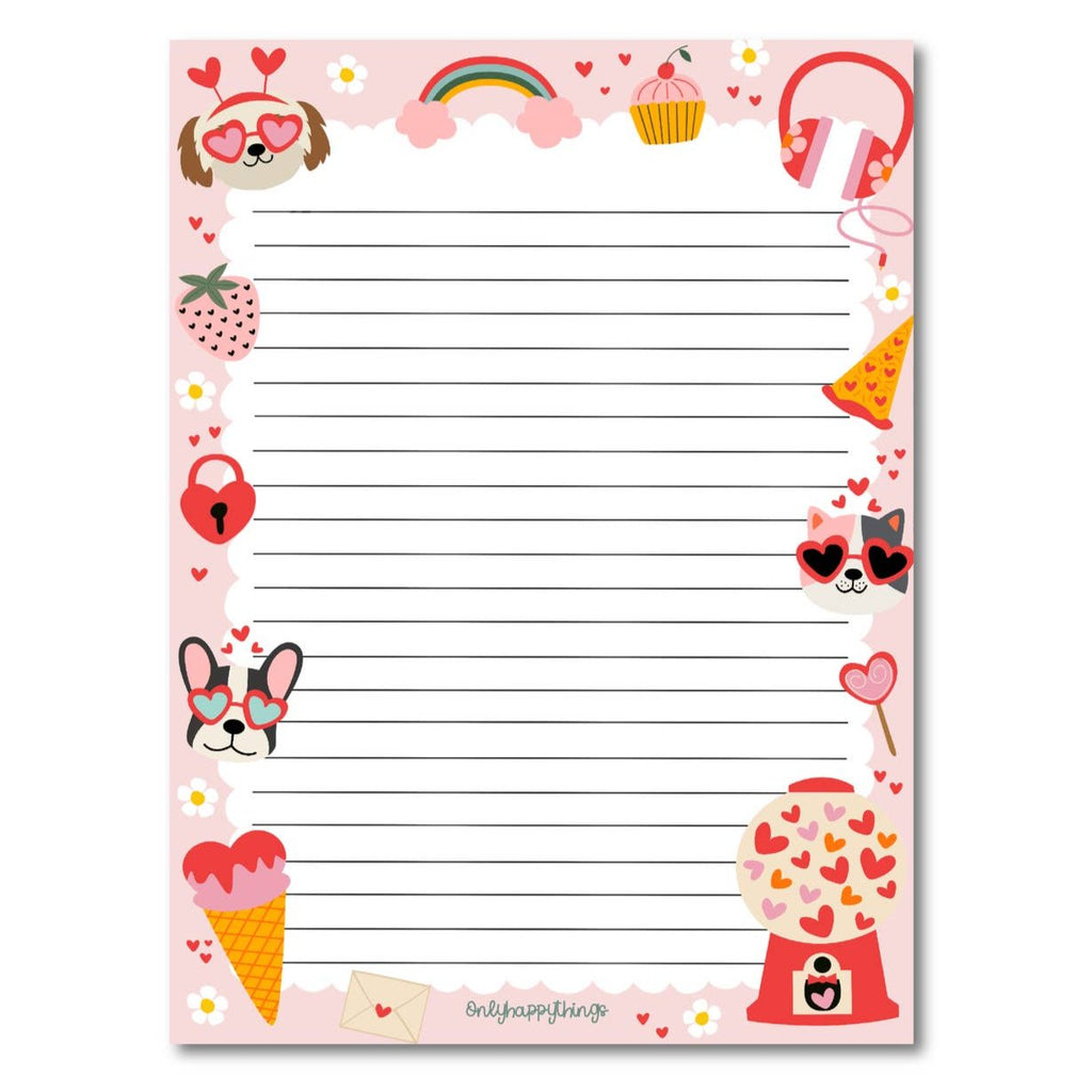 Pawsome Love Notepad - Freshie & Zero Studio Shop