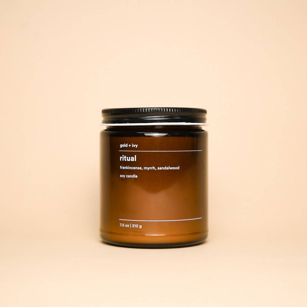 Ritual Soy Candle by Gold + Ivy - 7.5 oz. - Freshie & Zero Studio Shop