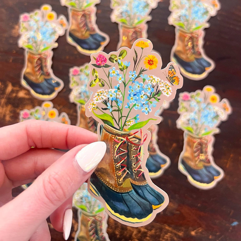 Wandering Boots Sticker - Freshie & Zero Studio Shop