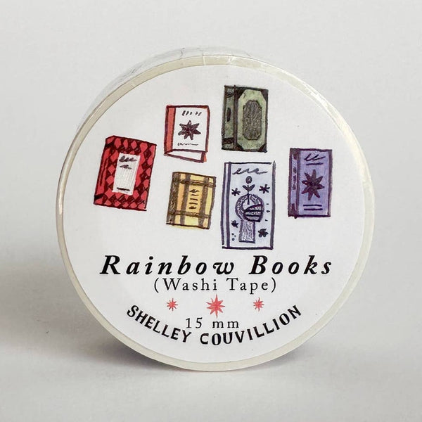 Shelley Couvillion Washi Tape: Rainbow Books - Freshie & Zero Studio Shop