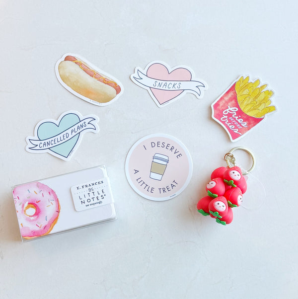 Snacks Heart Sticker - Freshie & Zero Studio Shop